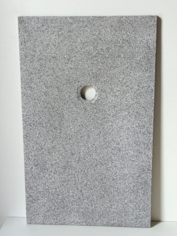 Plato de ducha marmolizado gris claro