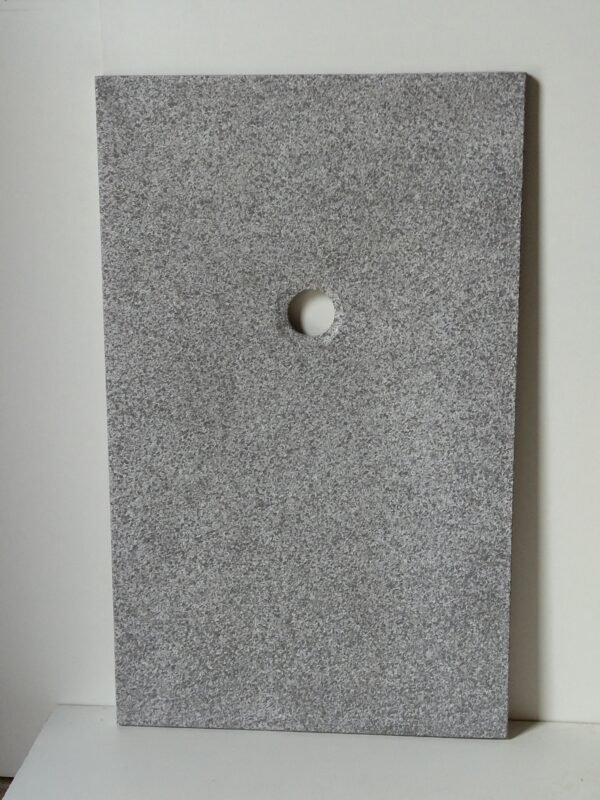Plato de ducha marmolizado gris oscuro